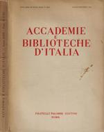 Accademie e Biblioteche d'Italia n. 4-5-6 Anno 1955