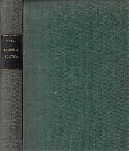 Economia politica - Vincenzo Tosi - copertina