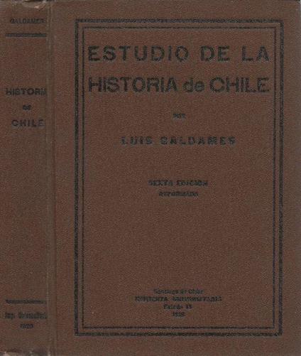 Estudio de la Historia de Chile - copertina