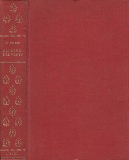 Gli eredi del vento - Michele Prisco - copertina