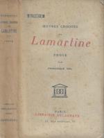 Oeuvres choisies de Lamartine- Prose