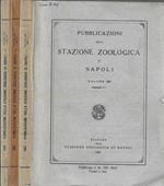 Pubblicazioni della Stazione Zoologica di Napoli Vol. 30 Fascicolo I, II, III 1957-1958