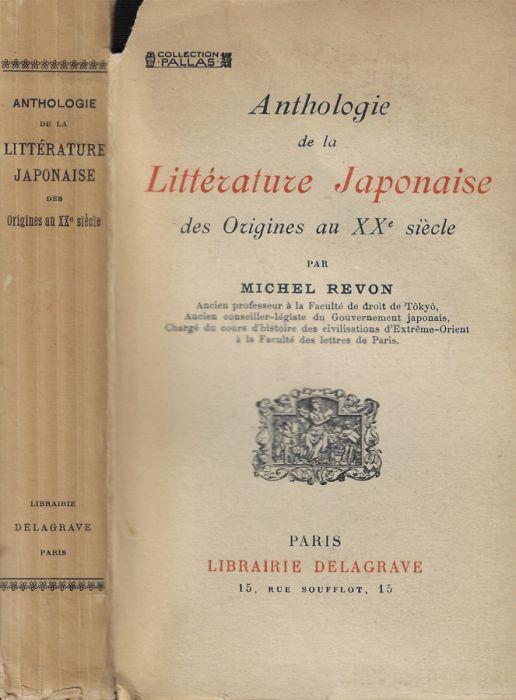 Anthologie de la Litterature Japonaise des origines au XX siecle - copertina