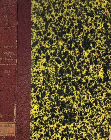 Giornale della R.Accademia di medicina di Torino. Anno LXI, serie IV, vol.IV, 1898 - copertina