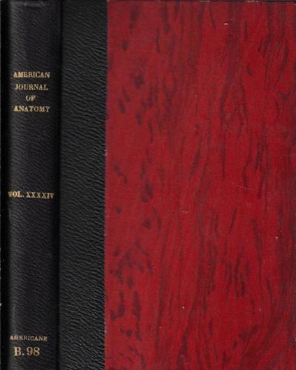 The american journal of anatomy Vol. 44 1929 - copertina