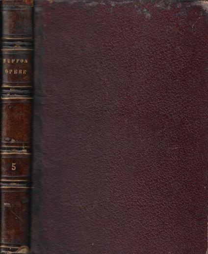 Opere complete di Buffon Vol. V - Georges-Louis Buffon de Leclerc - copertina