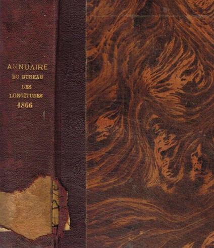 Annuaire pour l'an 1866 publié par le bureau des longitudes - copertina