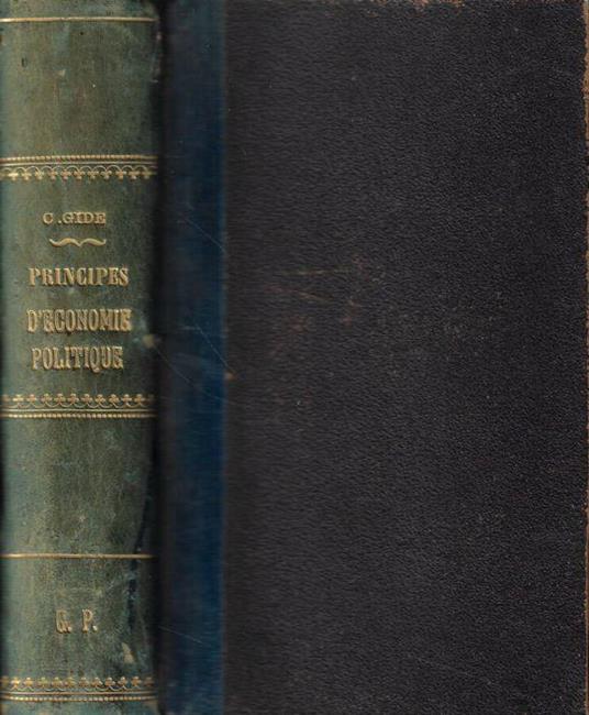 Principes d'Economie politique - Charles Gide - copertina