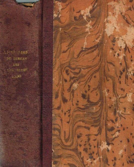 Annuaire pour l'an 1890 publié par le bureau des longitudes - copertina