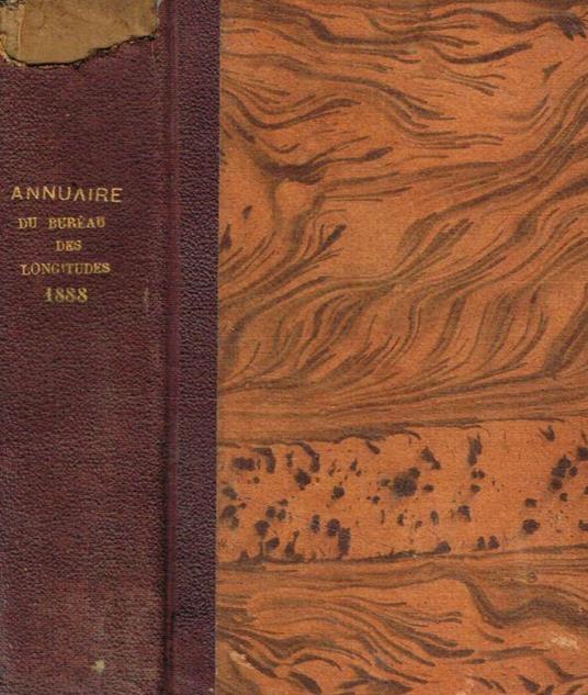 Annuaire pour l'an 1888 publié par le bureau des longitudes - copertina