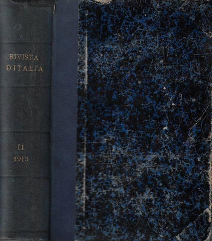 Rivista d'Italia anno XVIII Volume II 1915 - copertina