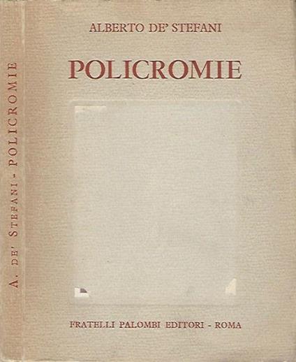 Policromie - copertina
