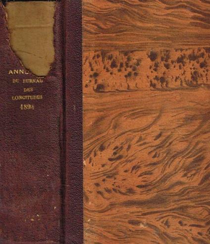 Annuaire pour l'an 1894 publié par le bureau des longitudes - copertina
