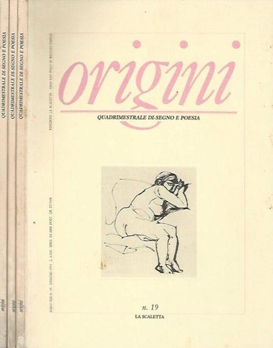 Origini, n. 19, giugno n. 20, novembre n. 21, dicembre anno VIII, 1993 - copertina