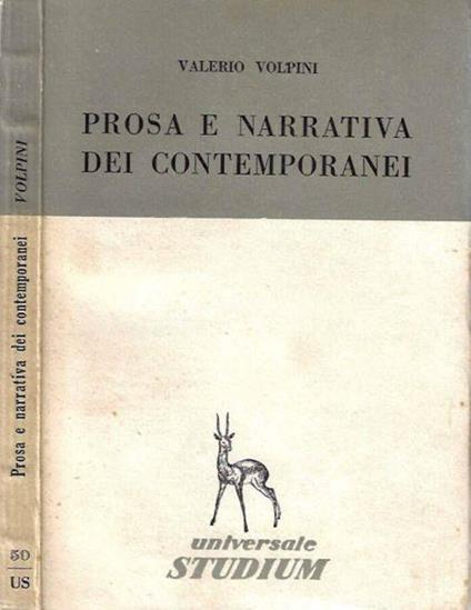 Prosa e narrativa dei contemporanei - Valerio Volpini - copertina
