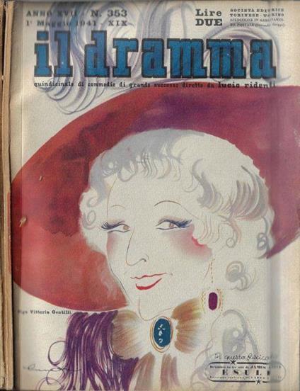 Il dramma anno 1941 N. 353, 354 - Lucio Ridenti - copertina