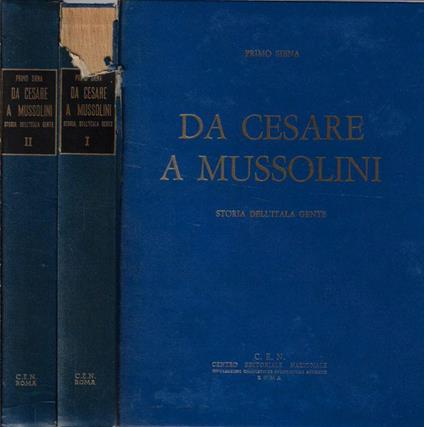 Da Cesare a Mussolini - Primo Siena - copertina