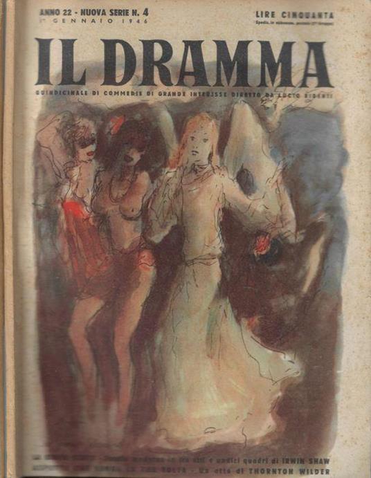Il dramma anno 1946 N. 4, 5 - Lucio Ridenti - copertina