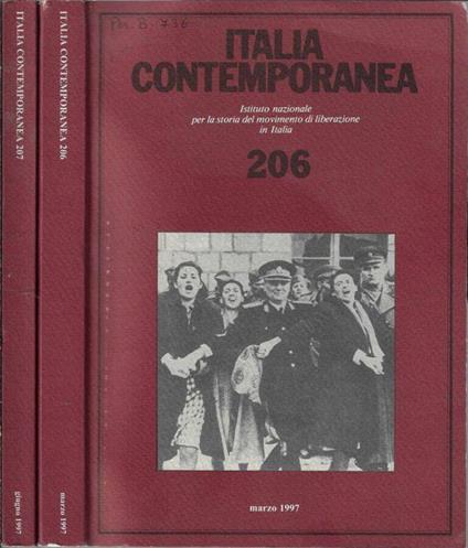 Italia contemporanea anno 1997 N. 206, 207 - Massimo Legnani - copertina