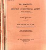 Transactions of the American philosophical society new series Vol. 54 part 1, 2, 3, 4, 5, 6, 7 1964