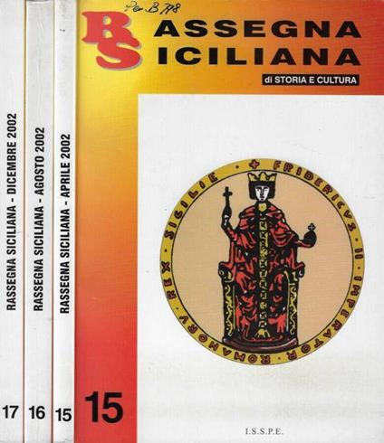 Rassegna siciliana anno 2002 N. 15, 16, 17 - Dino Grammatico - copertina