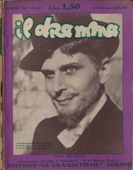 Il dramma anno 1937 N. 252, 257 - Lucio Ridenti - copertina