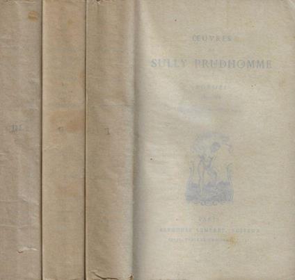 Oeuvres de Sully Prudhomme- Poesies - Sully Prudhomme - copertina