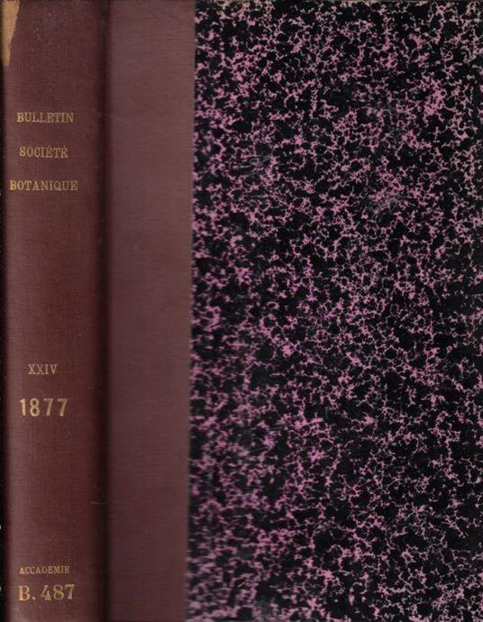 Bulletin de la Société botanique de France tome XXIV 1877 - copertina