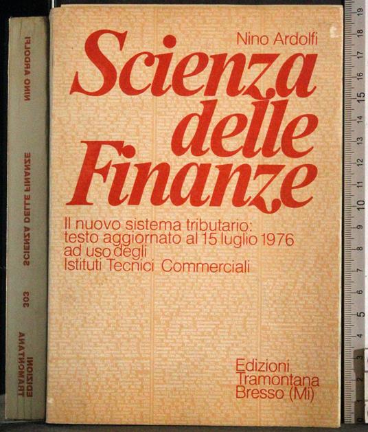 Scienza della finanza - Nino Ardolfi - copertina