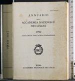 Annuario della Accademia Nazionale dei lincei 1992
