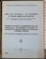 Norme costituzione e funzionamento magistratura