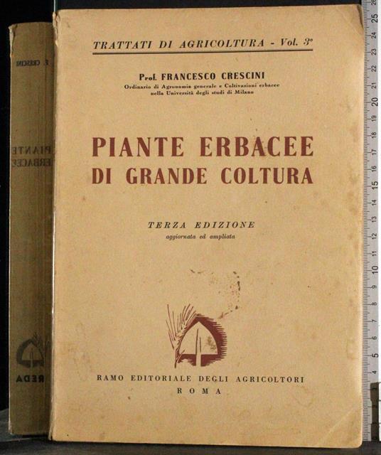 Piante erbacee di grande coltura - Francesco Crescini - copertina
