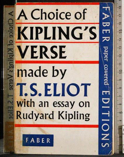 A Choice of Kipling's verse - Elio - copertina
