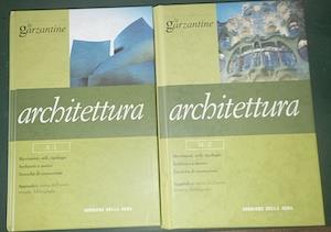 Le Garzantine . Artchitettura  1/2 volume - copertina