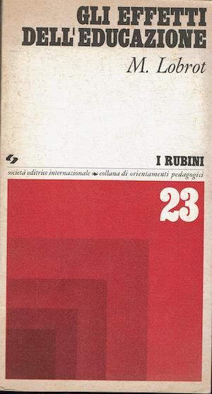 Gli effetti dell'educazione - copertina