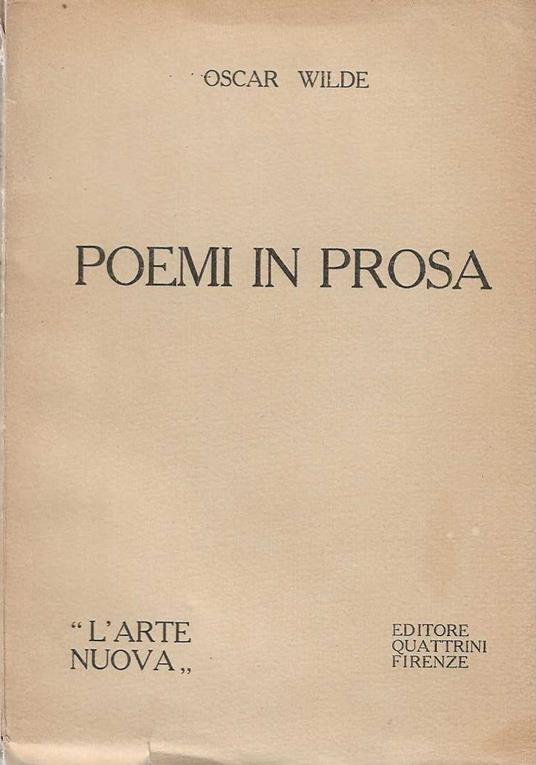 Poemi in prosa - Oscar Wilde - copertina