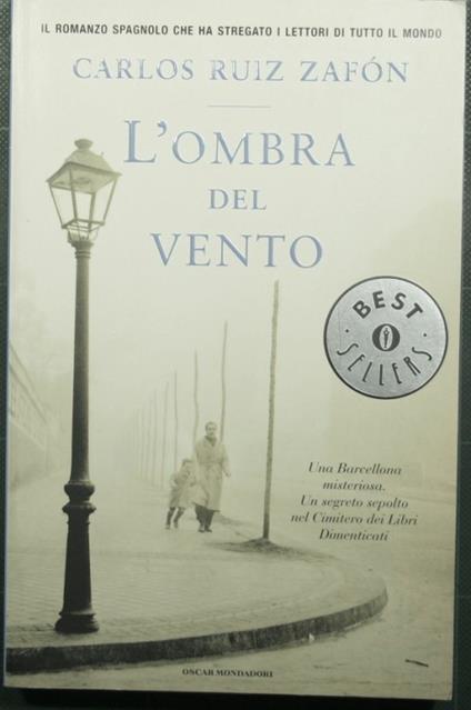 L' ombra del vento - Carlos Ruiz Zafón - copertina