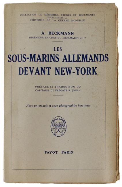 Les Sous-Marins Allemands Devant New-York [Francese] - copertina