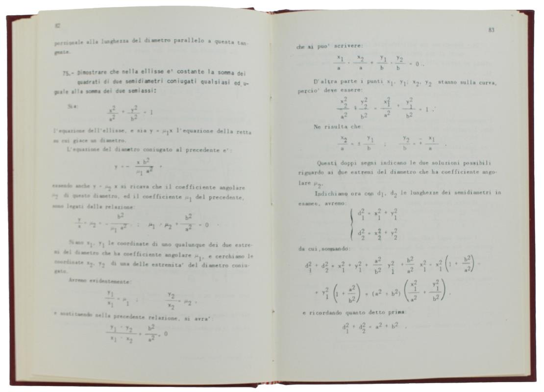 Esercizi Di Geometria Analitica Completamente Risolti