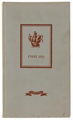Giornale Di Bordo Di Cristoforo Colombo (1492-1493). A Cura Di Rinaldo Caddeo