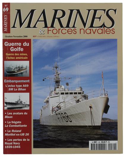 Marines & Forces Navales N. 69: Guerre Du Golfe Sm Le Bihan Bison Combattante Morillot Ex-Ub 26 - copertina