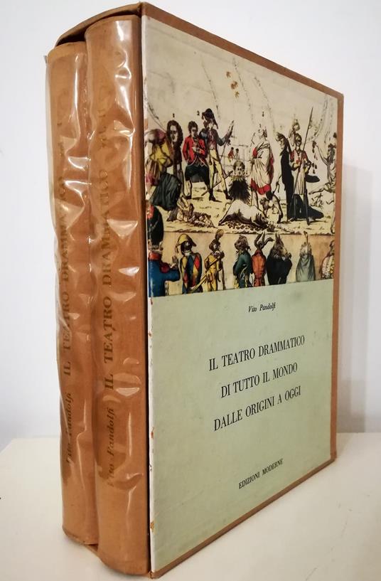 Il teatro drammatico di tutto il mondo dalle origini a oggi - completo in 2 voll. in cofanetto editoriale - Vito Pandolfi - copertina