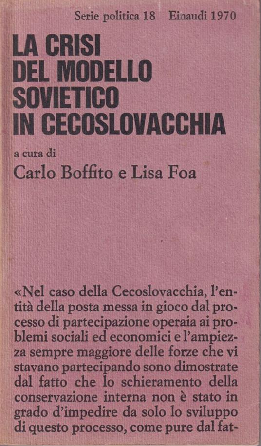 crisi del modello sovietico in Cecoslovacchia - copertina