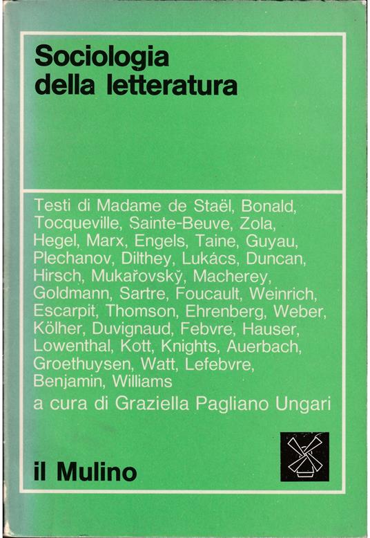Sociologia della letteratura - copertina