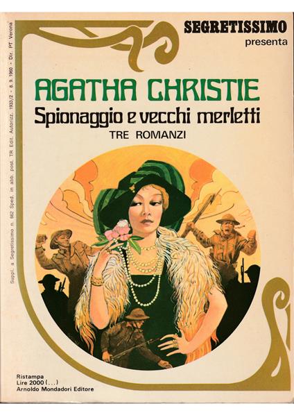 Spionaggio e vecchi merletti Avversario segreto - Quinta colonna - Il mondo è in pericolo - Agatha Christie - copertina