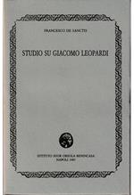 Studio su Giacomo Leopardi Ristampa anastatica della Ia edizione Morano, Napoli 1885 - volume in cofanetto editoriale