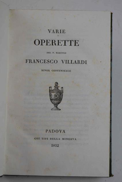 Varie operette - Francesco Villari - copertina