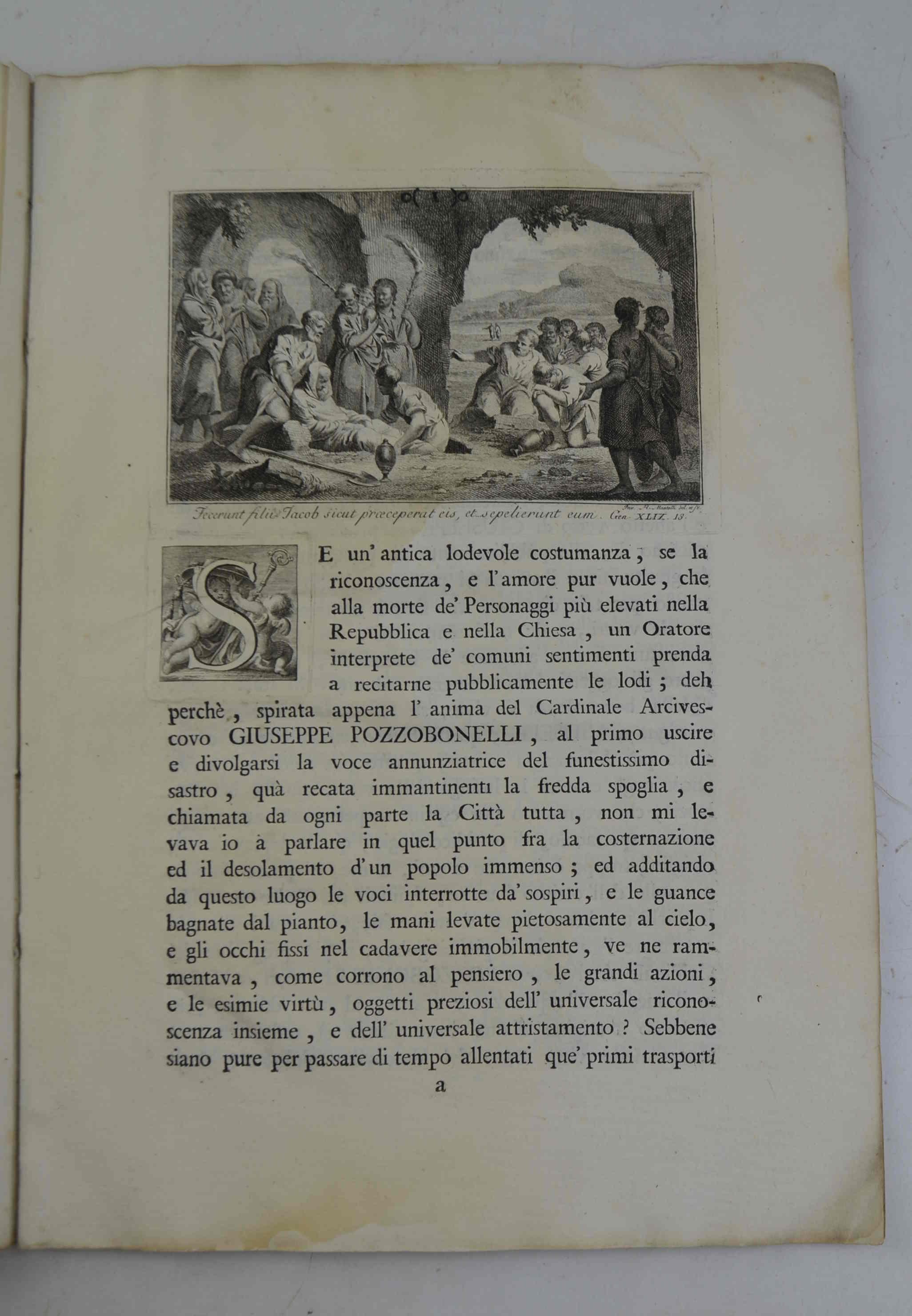 Orazione funebre nelle solenni esequie dell'eminentissimo sig. cardinale Giuseppe Pozzobonelli arcivescovo di Milano detta nella chiesa metropolitana