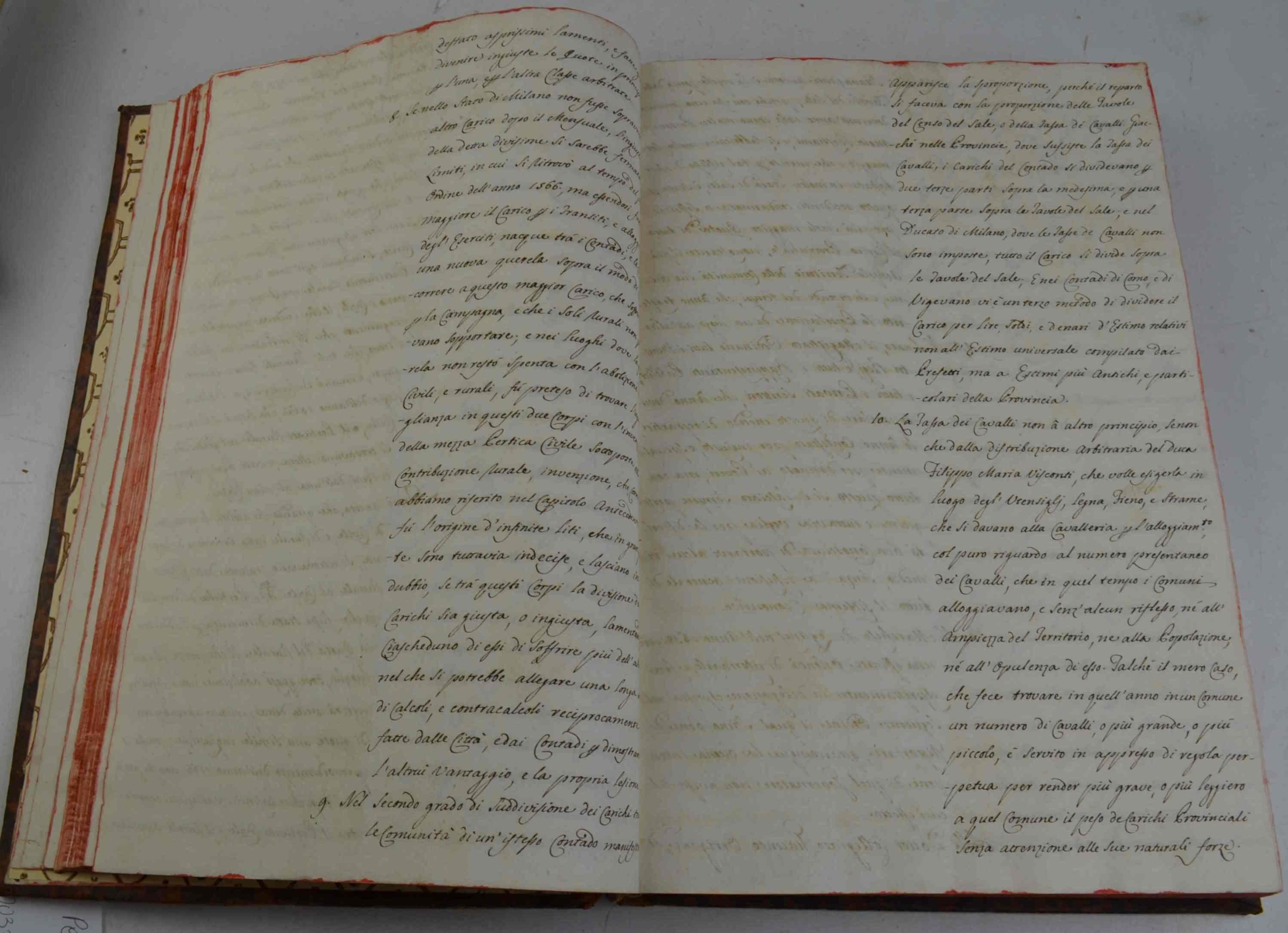 Relazione dello stato in cui si trova l'opera del censimento universale del Ducato di Milano nel mese di maggio dell'anno 1750…