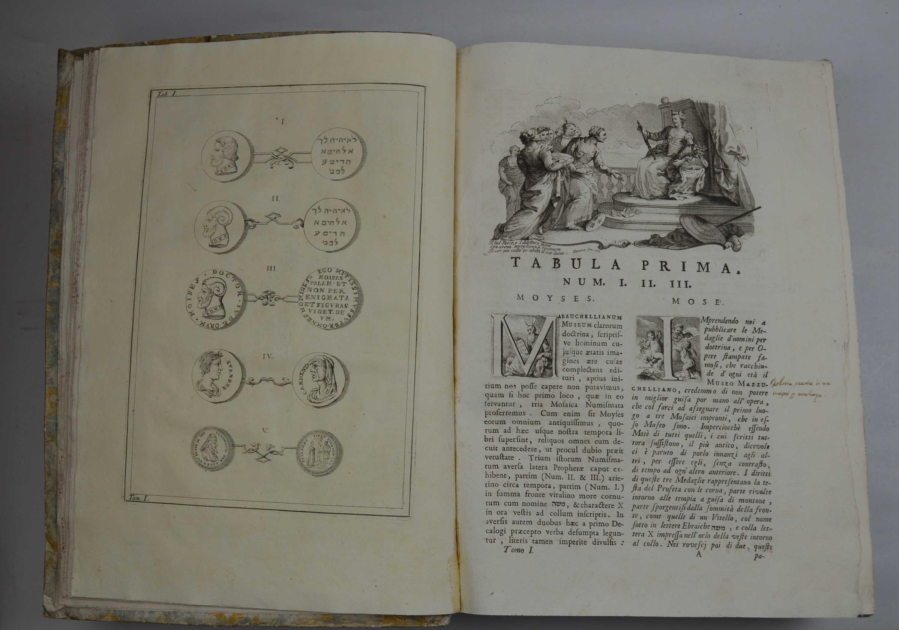 Museum Mazzuchellianum, seu Numismata Virorum doctrina praestantium, quae apud Jo. Mariam Comitem Mazzuchellum Brixiae servantur… Accedit versio italica studio equitis Cosimi Mei elaborata…